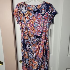 SOLD!!!Fitted Gold Foil Midi Dress